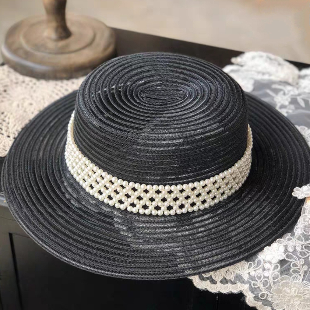 Mũ Lưới Nhũ Đai Ngọc Sang Chảnh