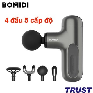  Máy massage cầm tay mini BOMIDI M1 4 đầu 5 cấp độ trị đau nhức toàn thân hiệu quả Chính Hãng 