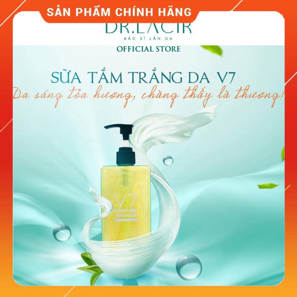 Sữa Tắm trắng sáng da V7 Pefrume Shower Dr Lacir 350ml DR31