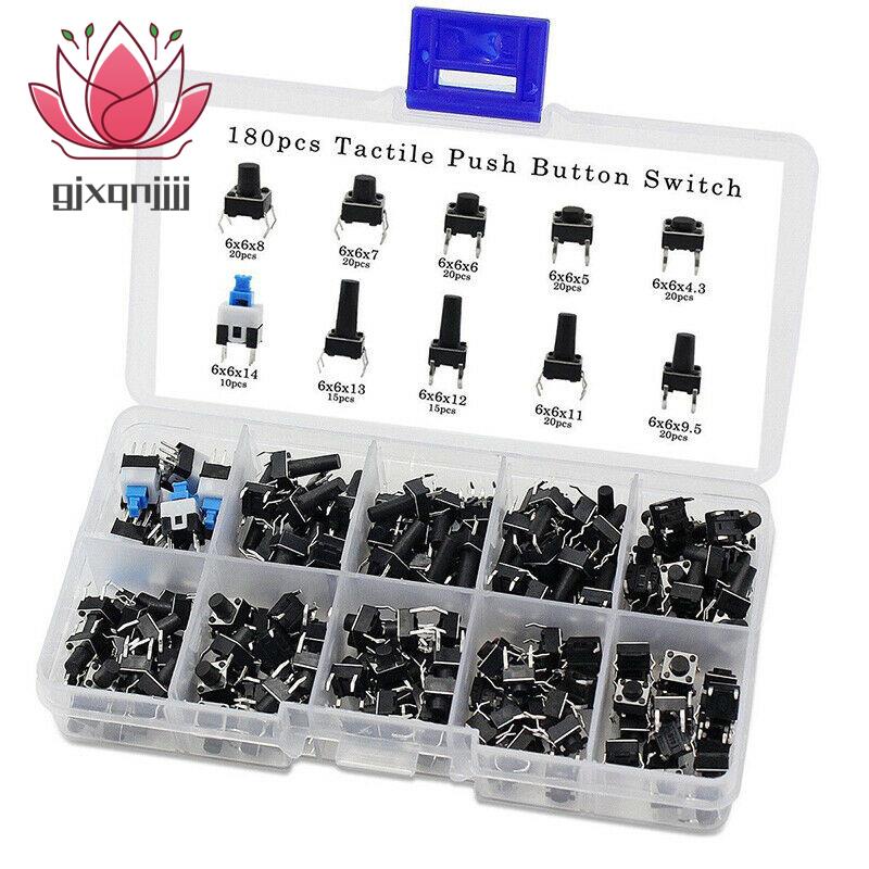 Bộ 180 Nút Bấm Mini 10 Giá Trị