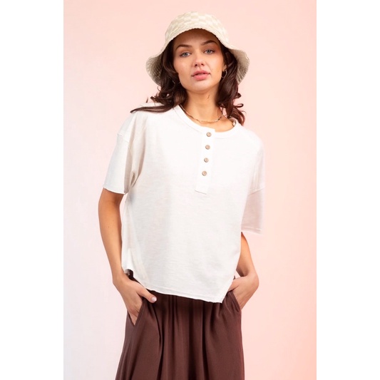 Áo thun nữ cotton new-in vnxk