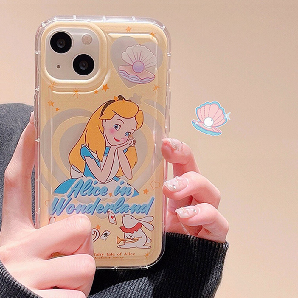Ốp Điện Thoại TPU Mềm Chống Rơi Chống Trượt Gắn Kèm Giá Đỡ Phong Cách Hoạt Hình Dễ Thương Dành Cho IPhone 11 12 13 14 Pro Max