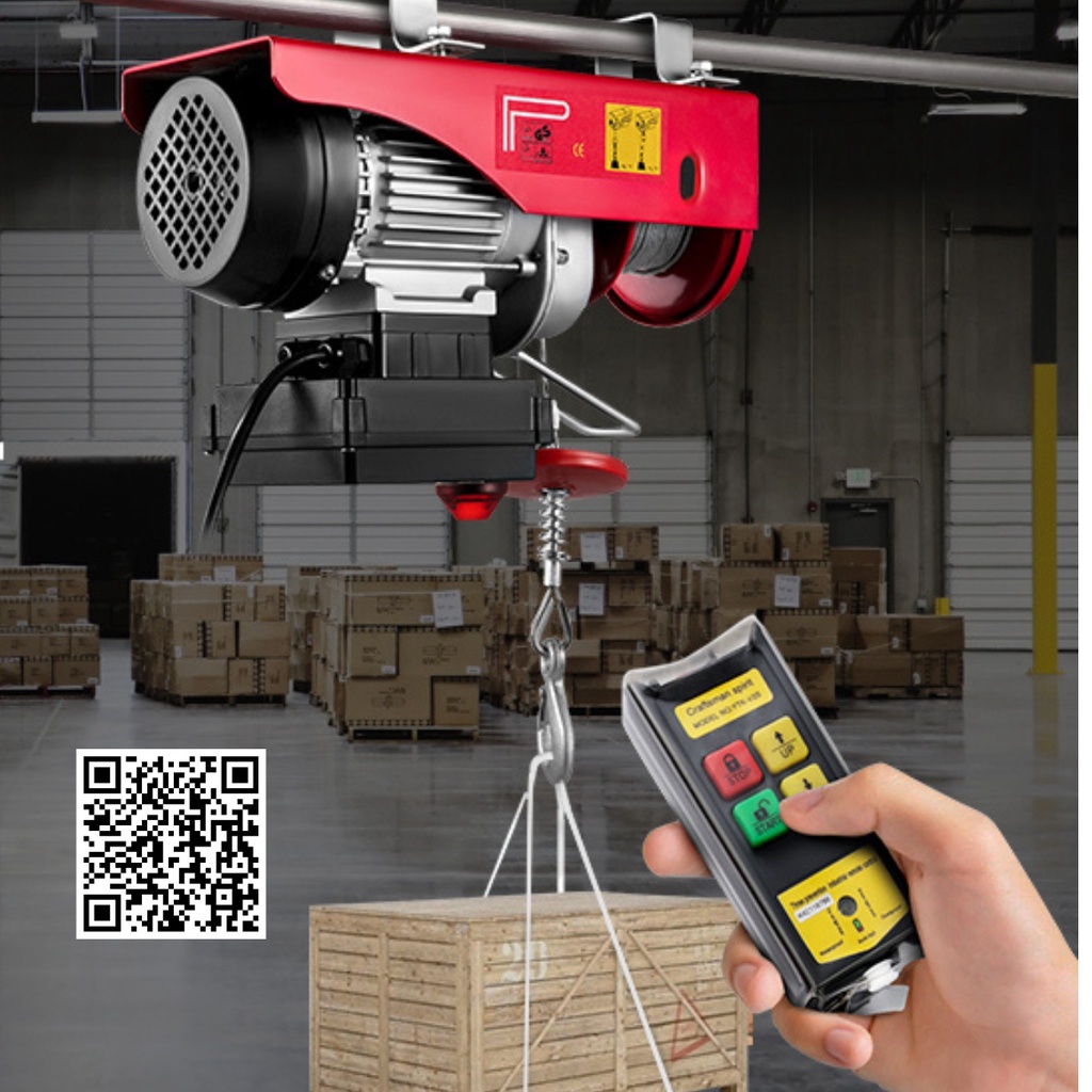 Công tắc điều khiển từ xa YTK-V2S dùng cho máy tời điện PA, tay cầm điều khiển không dây hoist wireless remote control