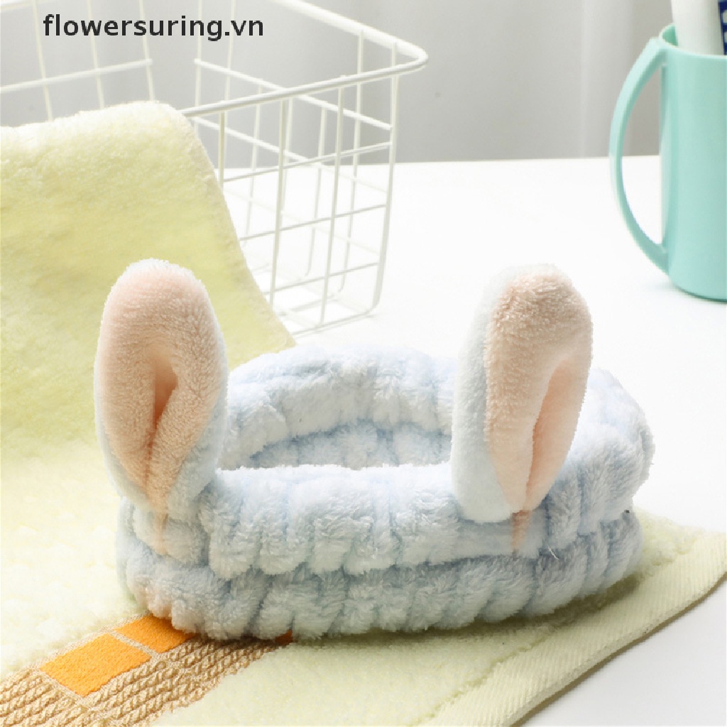 Băng Đô Turban Mềm Mại Co Giãn Trang Điểm / Rửa Mặt Hình Nơ In Họa Tiết Chữ Cho Bé Gái
