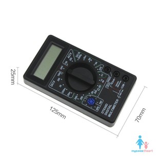 DT-830D Mini Pocket Digital Multimeter 1999 Counts AC/DC Volt Amp Diode hFE Continuity Tester Ammeter Voltmeter Ohmmeter