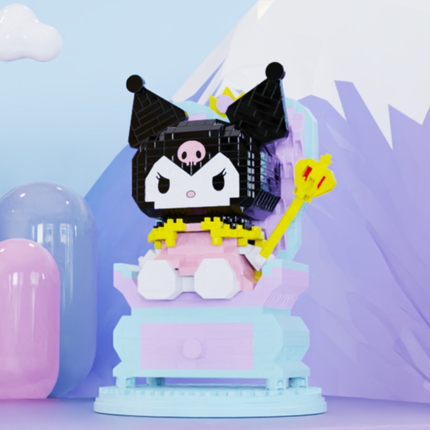 MÔ HÌNH LẮP RÁP Kuromi blocks HOẠT HÌNH ĐÁNG YÊU CHO BÉ - ĐỒ CHƠI XÉP HÌNH CHO BÉ