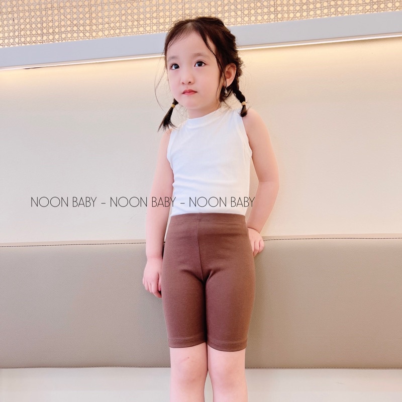 Quần leggings Đùi cho bé gái chất bozip Cotton co dãn 4 chiều