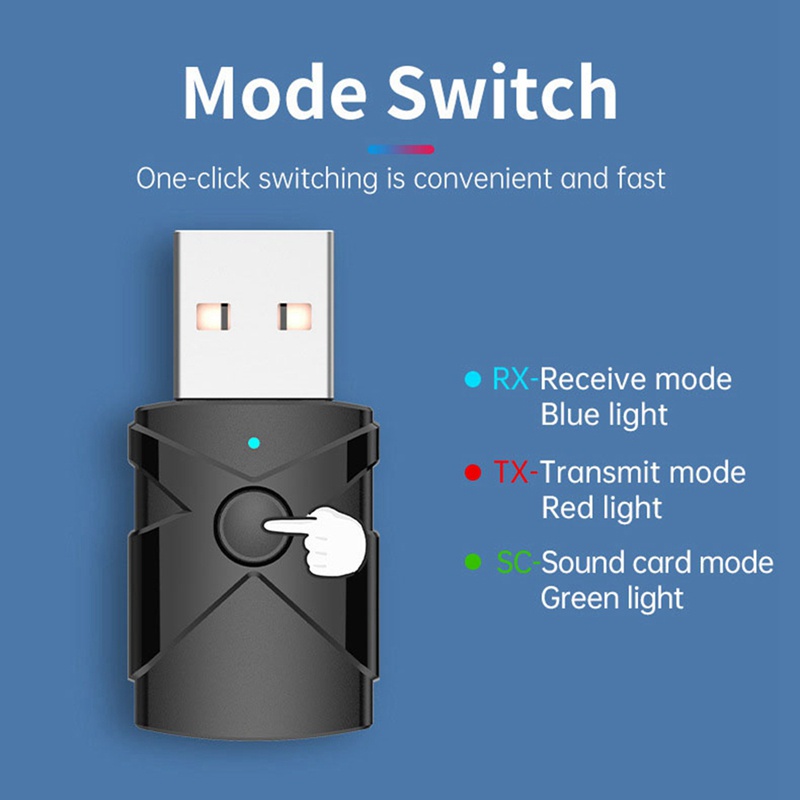 Usb bluetooth 5.2 Nhận Tín Hiệu Âm Thanh aux Giắc Cắm 3.5mm Cho tv / Xe Hơi / pc / Qiufjhpoo