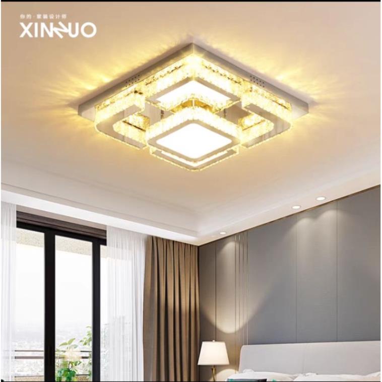 Đèn Phale chuẩn 3 chế độ ánh sáng  2 mẫu vuông + tròn, Đèn mâm áp trần phale phi 60cm, đèn áp trần p