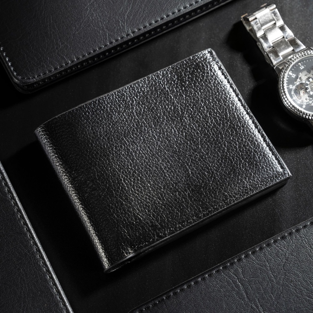 Kinh doanh giải trí mens da ngắn ví Ví Da PU Siêu Mỏng Đa Năng Cho Nam Da mềm di động siêu mỏng Túi thẻ Zero Wallet