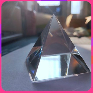PK Crystal Pyramid Optical Glass Rainbow Prism Rectangular Polyhedral Pyramid