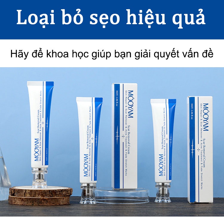 Kem xóa sẹo MOOYAM Scar removing cream 30g Trị sẹo lõm trị sẹo lâu năm