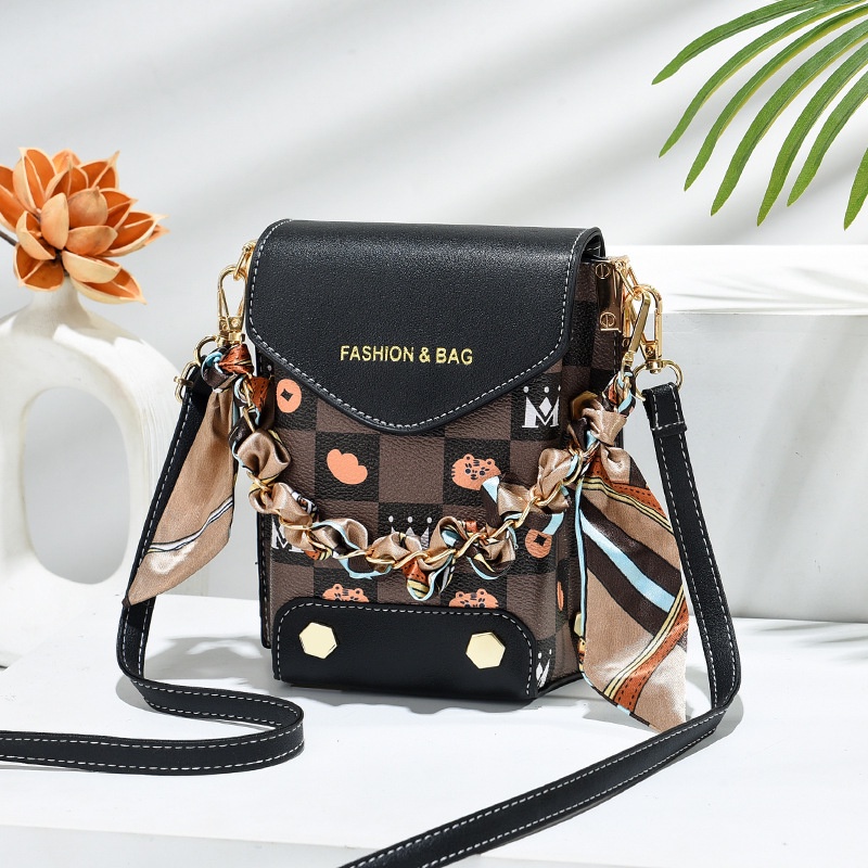 Túi Xách Đựng Điện Thoại Sức Chứa Lớn Thiết Kế Hai Ngăn Đơn Giản Thời Trang Cho Nữ