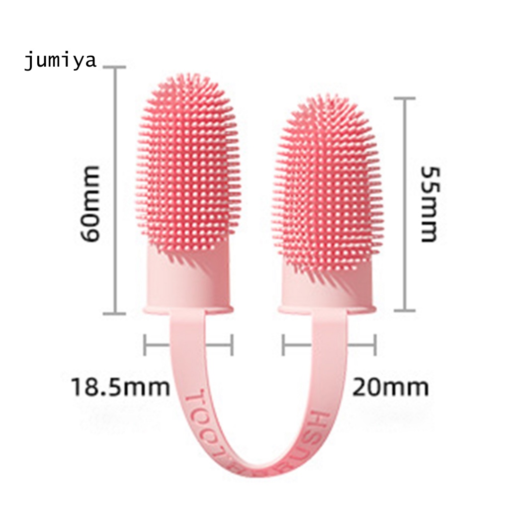 Bàn Chải Đánh Răng Lông Mềm Đeo Ngón Tay Cho Thú Cưng