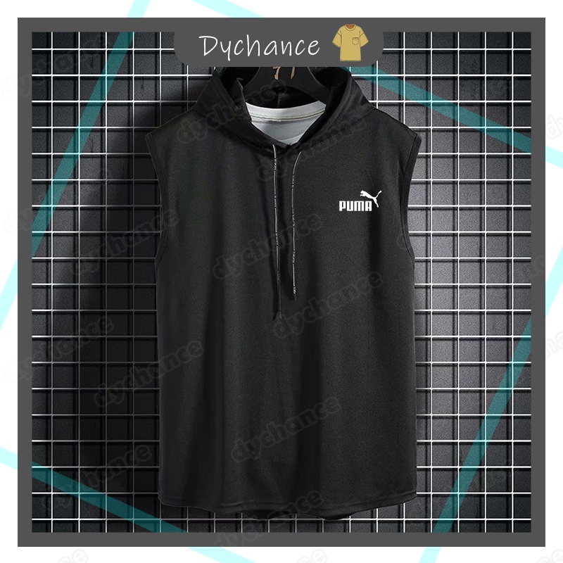 Áo Hoodie Sát Nách Màu Trơn Bằng Lụa Lạnh size m-3xl Phong Cách Thể Thao Thời Trang Mùa Hè Cho Nam