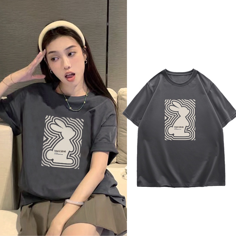 NRVP Áo thun 100% cotton tay ngắn dáng suông in họa tiết trẻ trung thời trang unisex size 5XL