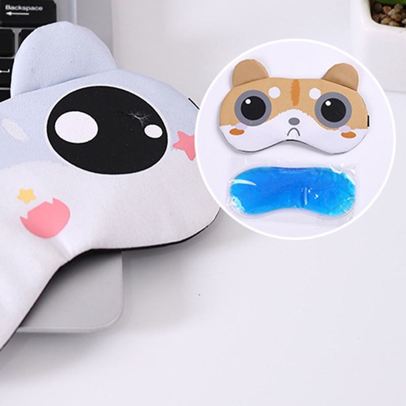 Bịt Mắt Ngủ Có Túi Gel Mềm Mịn Dễ Thương JP5