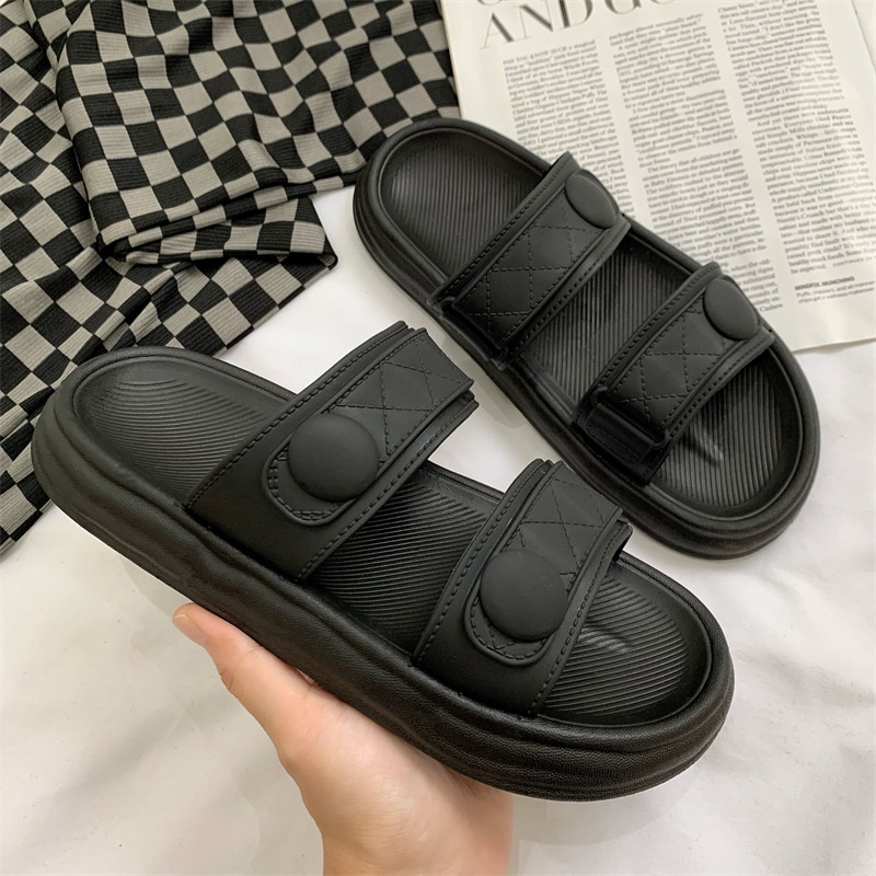 JINSHIHUI dép nữ fashion sandal nữ sục dép quai hậu nữ dép bánh mìgiày B21H06M