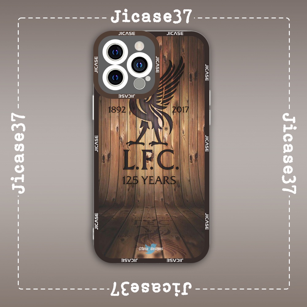 Ốp lưng iphone cạnh vuông Jicase Liverpool Football Club Đội Bóng Vintage Poster