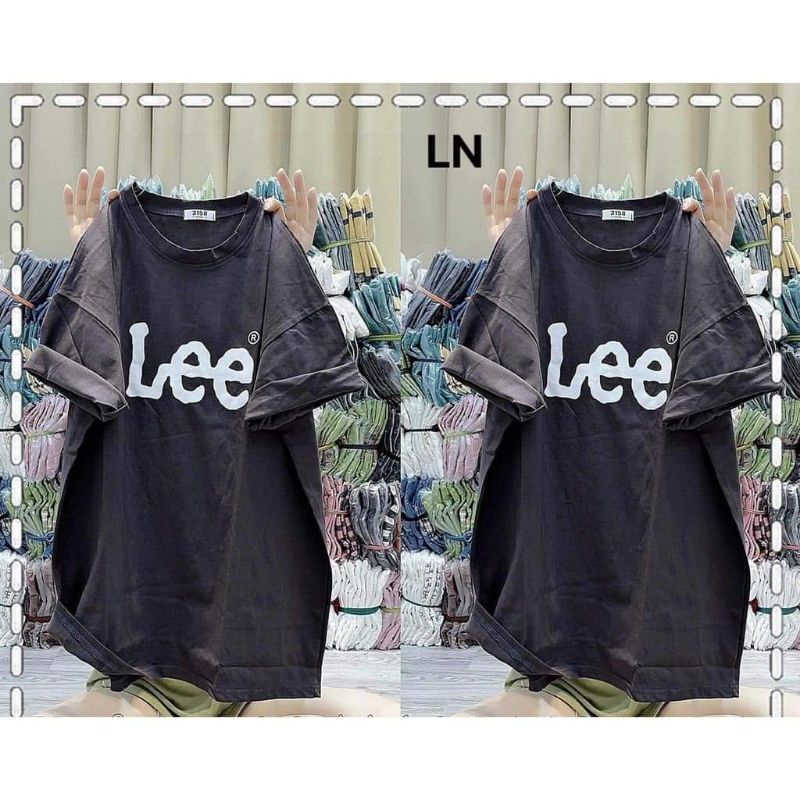 [ Rẻ Vô Địch ] Áo Thun Phông Cotton 3158 Nam Nữ Form Rộng Unisex Chất Cotton Khô In Chữ Lee