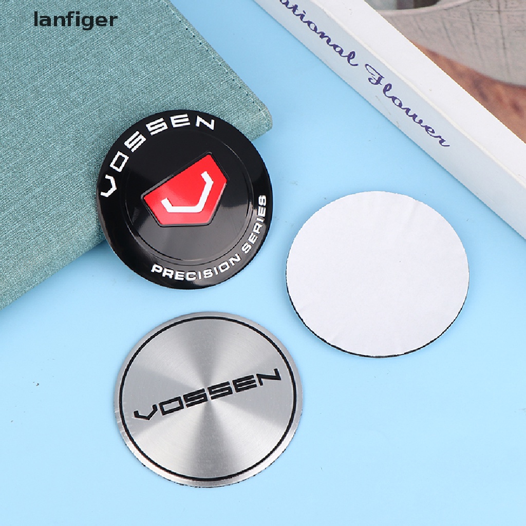 Set 4 Miếng Dán Logo Vossen 65mm Trang Trí Vành Bánh Xe Hơi
