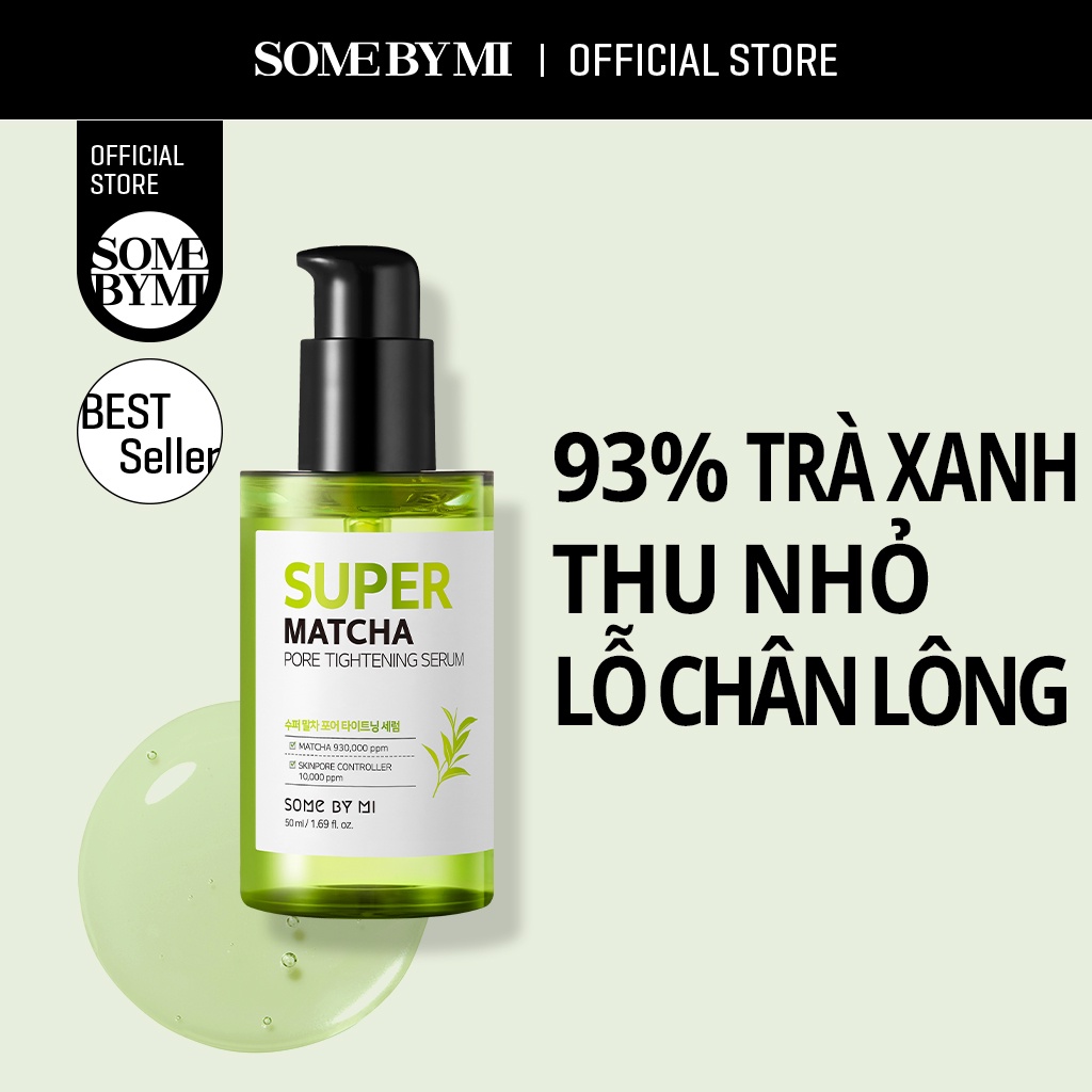 Serum trà xanh kiềm dầu se khít lỗ chân lông SOME BY MI Super Matcha Pore