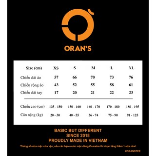 Áo đôi Orans nhịp tim basic chất cotton 4C, FULLBOX - ORANS Him&Her