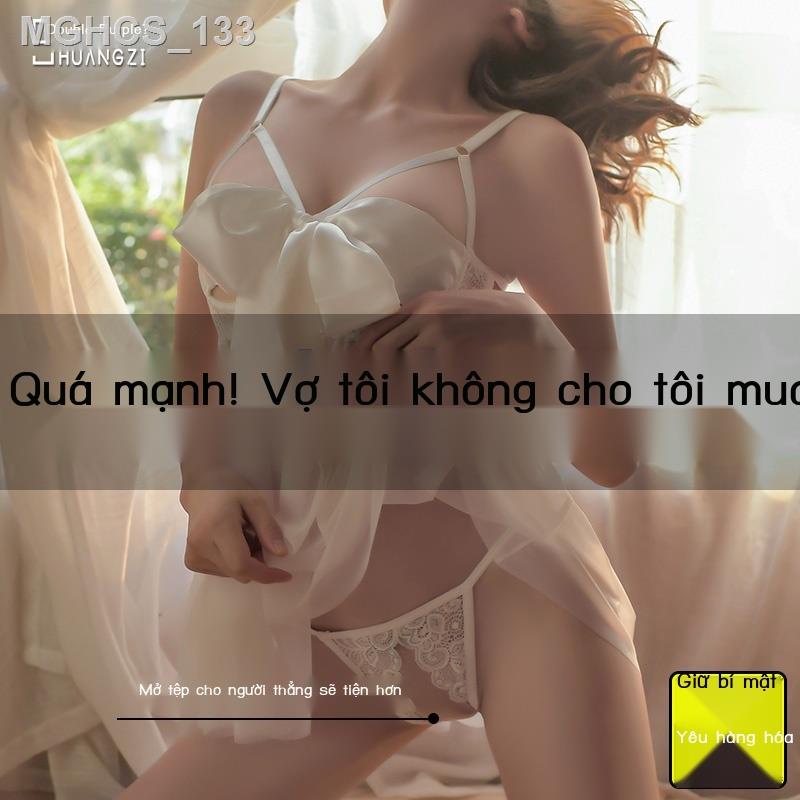 (Giá Hủy Diệt)Gợi Cảm Plus Kích Thước Mỡ Mm Bộ Đồ Ngủ Ren Nữ Sling Váy Ngủ Trong Suốt Cảm Xúc Vui Rời Ngực Nhỏ Tập Hợp Q