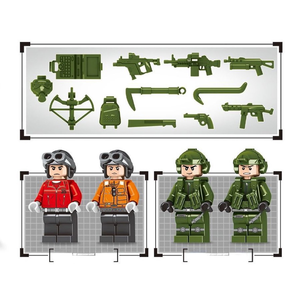 Set 1165 Mô Hình Máy Bay Chiến Đấu MOC WW2 J35 FC31 Tự Lắp Ráp Độc Đáo Mới