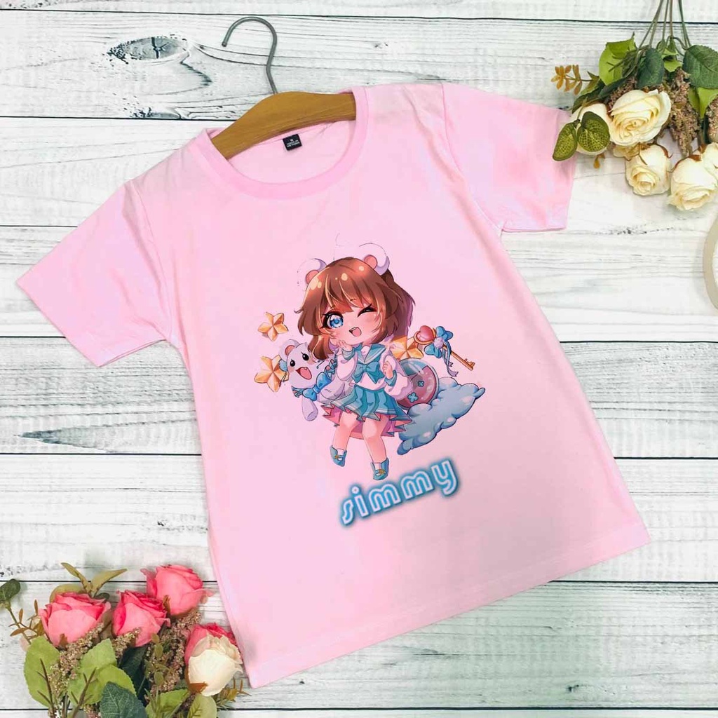 Áo thun bé gái Simmy Hero Team chibi siêu đẹp