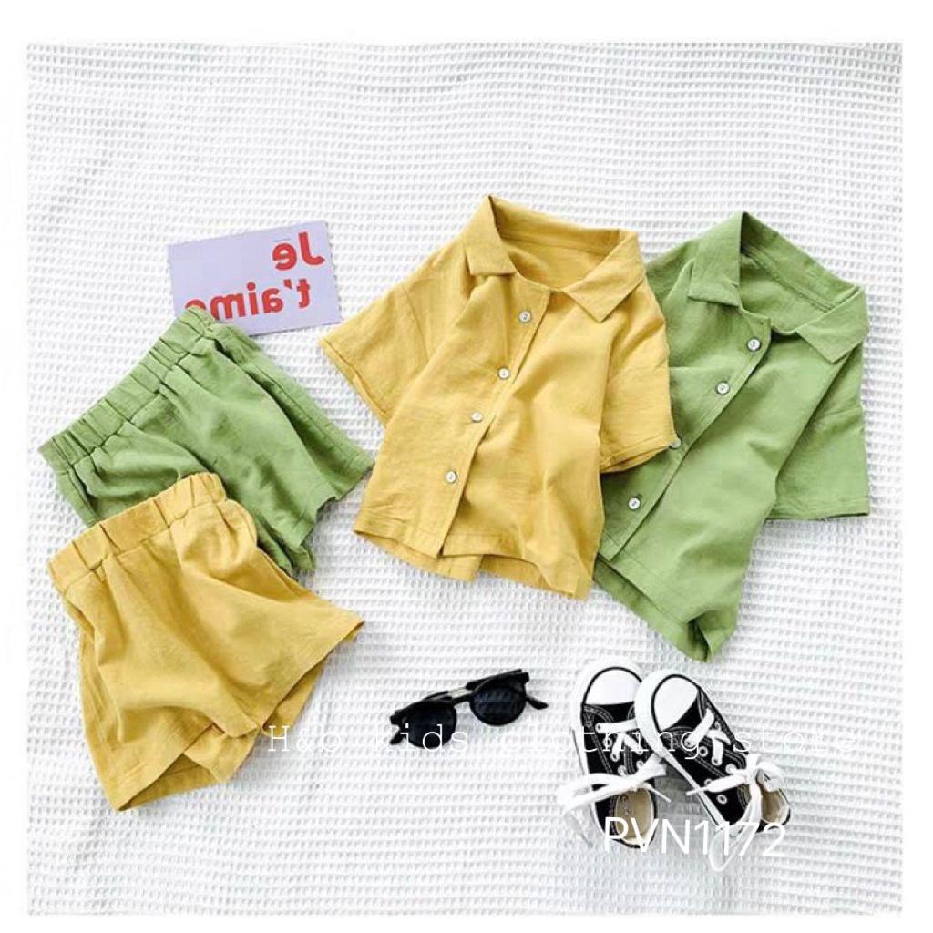 Bộ đũi cho bé trai, bộ cộc tay cho bé trai 8-18kg Tun Kid shop chất đũi thoáng mát