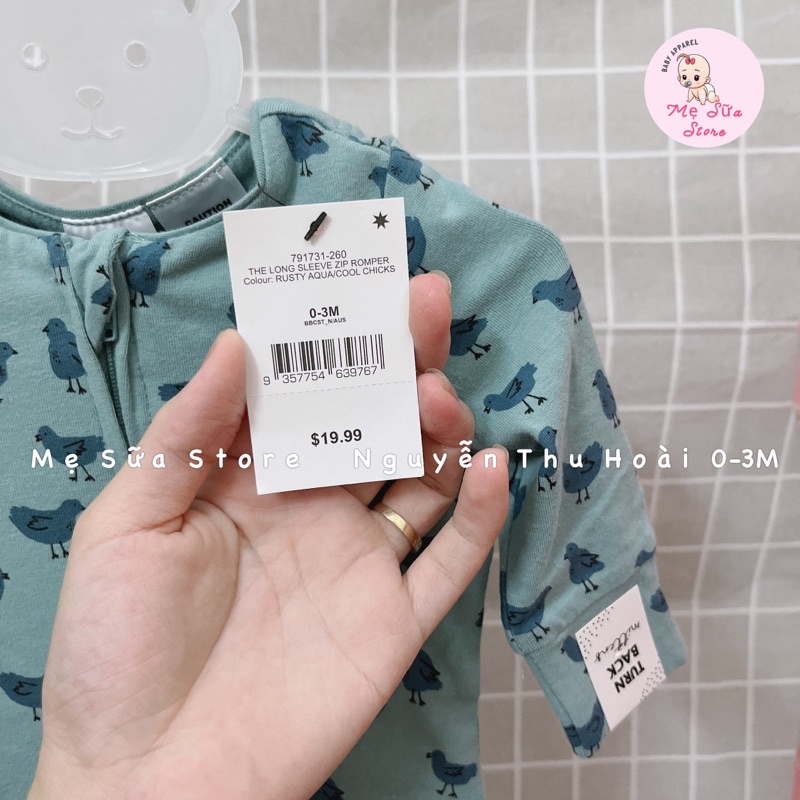 Bodysleep Cotton Khoá Kéo 2 Chiều Liền Tất Cho bé Trai, bé Gái