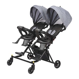 Xe Đẩy Đôi Cho Bé ZARACOS Nicolas 0266 Phối Màu Black Grey Chất Liệu Cao Cấp Bảo Hành 3 Năm