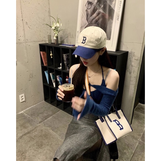 Mũ MLB chữ B form mềm