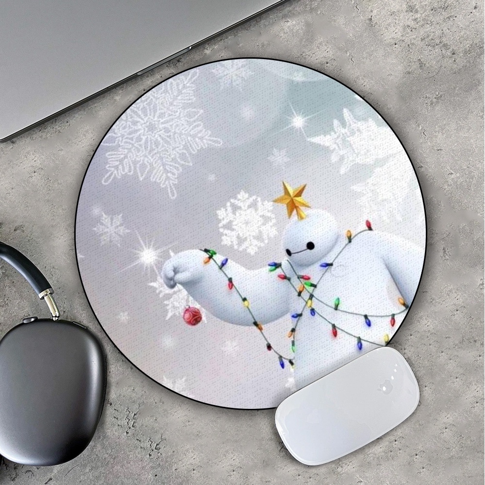 Lót Chuột Gaming in hình Baymax Hoạt Hình Big Hero 6 Cartoon Pad decor bàn làm việc chơi game size 35cm