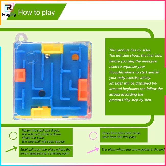 Hộp Đồ Chơi Mê Cung Khối Lập Phương 3d Kích Thích Trí Thông Minh Cho Trẻ 3-14 Tuổi