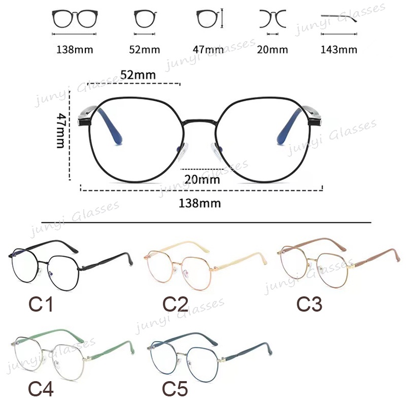 Kính Mát Gọng Oval Chống Bức Xạ Ánh Sáng Xanh 2 Trong 1 Thay Đổi Màu Sắc Dành Cho Cả Nam Và Nữ