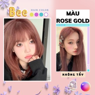 Thuốc nhuộm tóc màu ROSE GOLD không tẩy | Bee haircolor, Beehaircolor