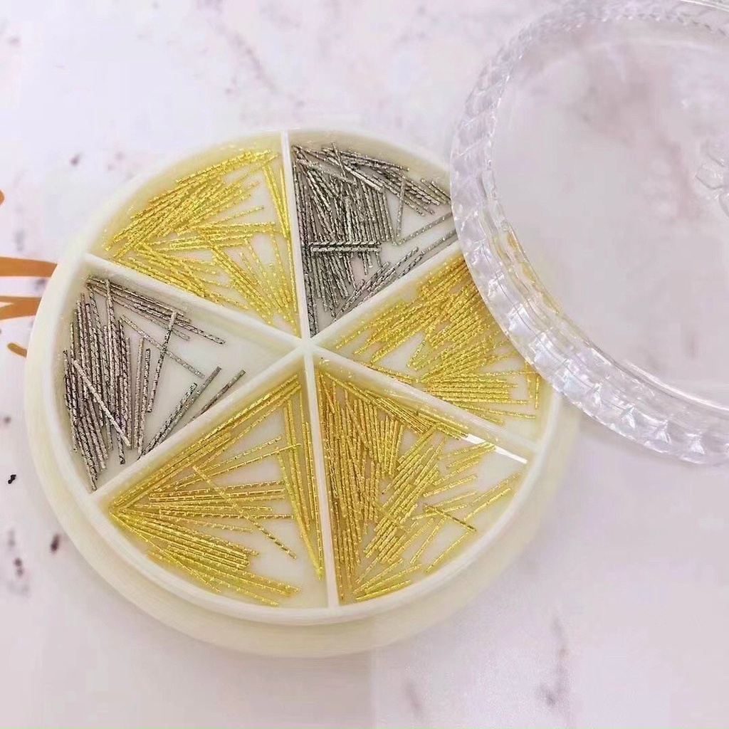 Sét charm kim loại khay tròn 6 ô