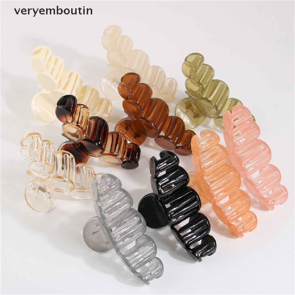 Kẹp Tóc Hình Tròn Trong Suốt Thời Trang Dành Cho Nữ