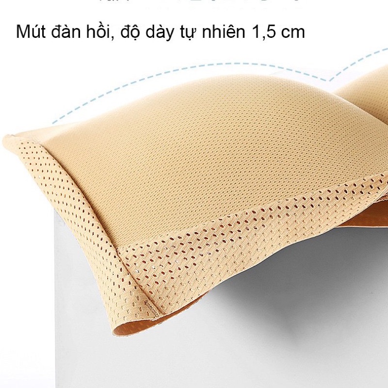 Quần lót độn mông nam mút liền, lưới thoáng khí nâng mông 1,5cm