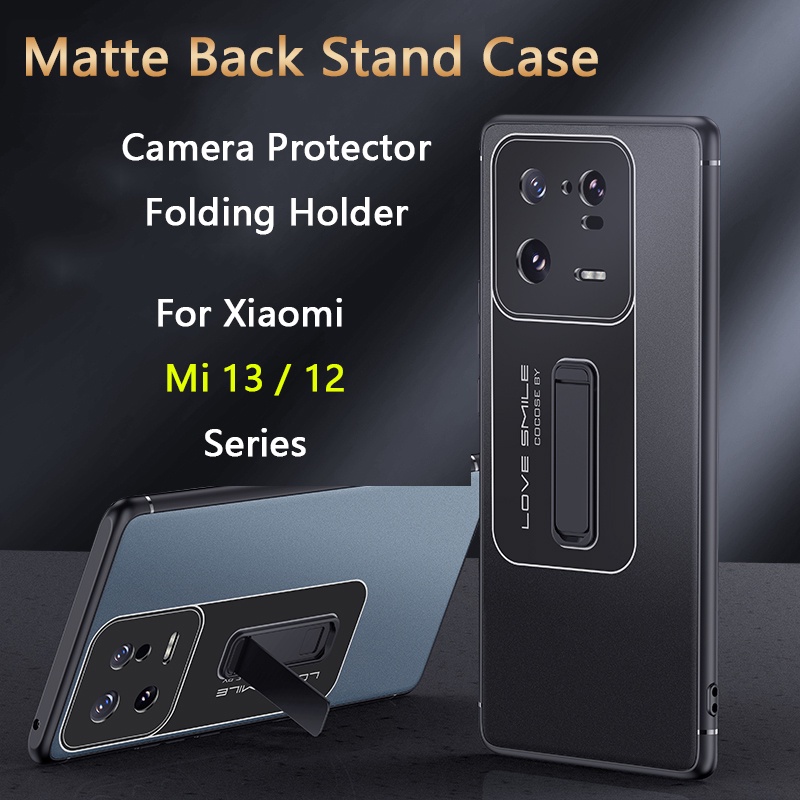Ốp Điện Thoại TPU Dẻo Siêu Mỏng Có Giá Đỡ Bảo Vệ Ống Kính Máy Ảnh Cho Xiaomi Mi 13 12s Pro