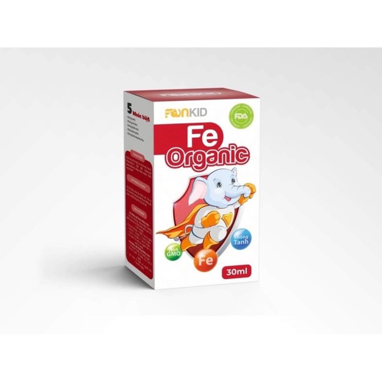 Chính hãng Sắt Hữu Cơ Faneco FE 30ml thực phẩm bổ sung Sắt cho cơ thể trẻ nhỏ