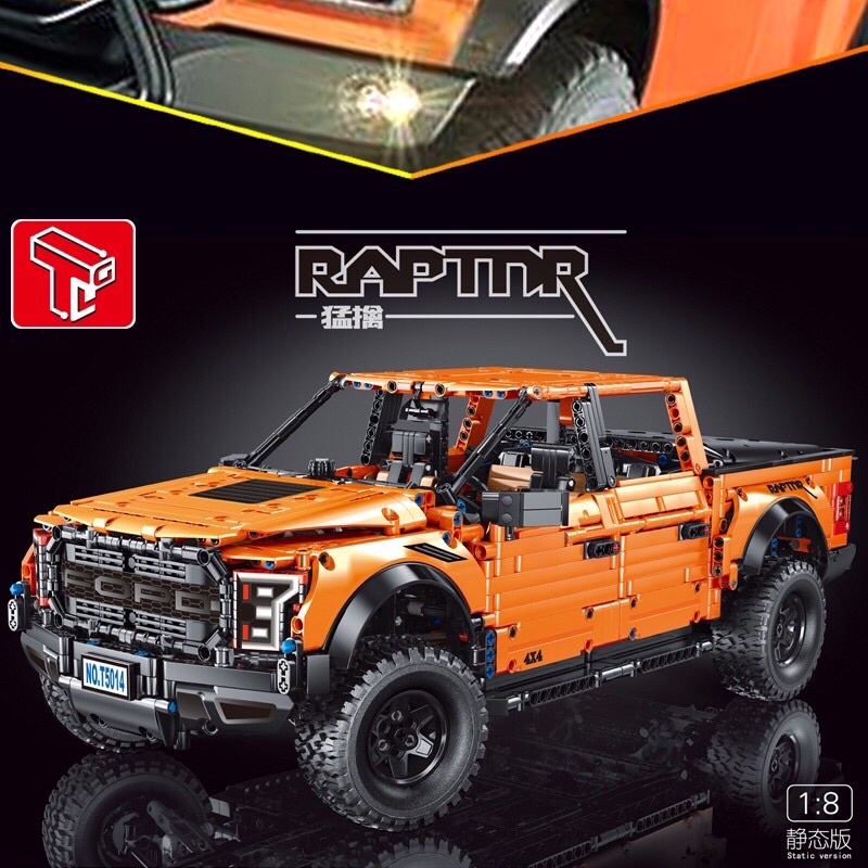 Lắp ráp mô hình technic 42126 / T5014 Xếp hình xe bán tải Ford F-150 Raptor tỉ lệ 1:8 3249 mảnh ghép