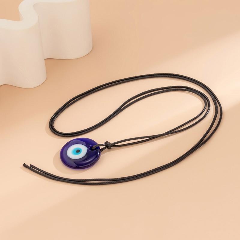 Mặt Dây Chuyền Hình Đôi Mắt Xanh Handmade Có Thể Điều Chỉnh