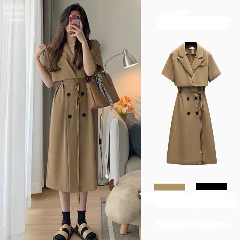 (ORDER) Đầm dáng thanh lịch 2 màu( Ảnh thật ở cuối )
