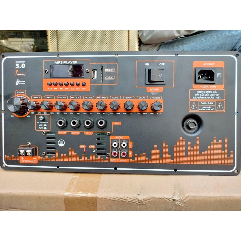 Mạch loa kéo T20 có reverb công xuất 200w