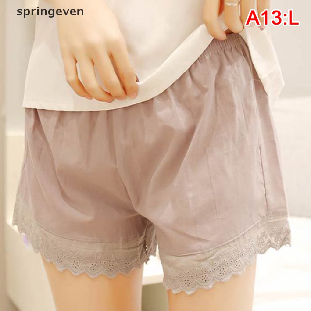 Quần Lót Boxer Cotton Ngắn Mặc Ngoài Trời An Toàn Màu Đen Cho Nữ