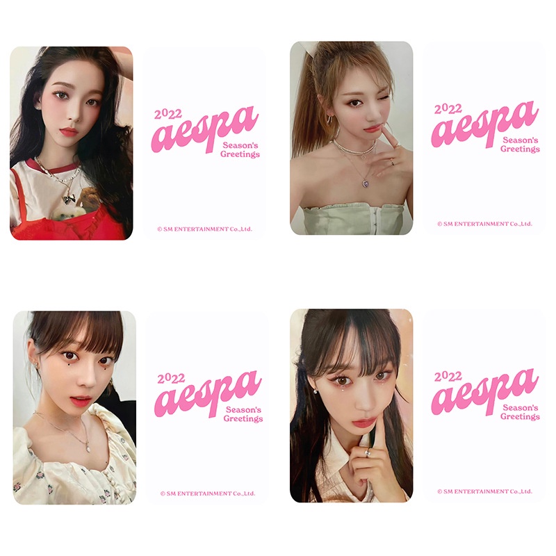 Set 4 Tấm Ảnh Lomo Card KARINA NINGNING GISELLE Mùa Đông 2023