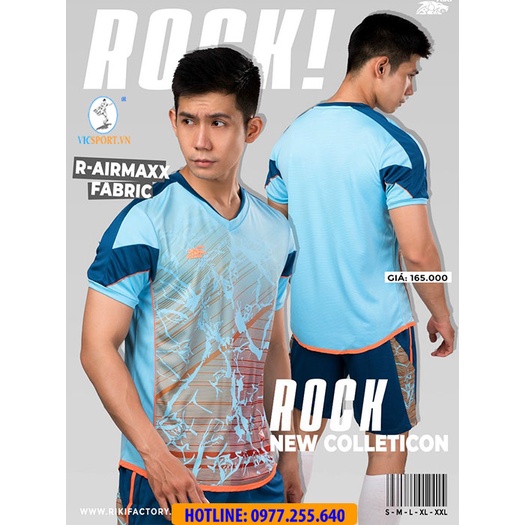 Quần Áo Thương Hiệu RIKI ROCK Chất Lượng Cao Cấp, Áo Đá Bóng Không Logo - Vicsport